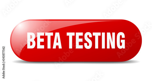 beta testing button. beta testing sign. key. push button.