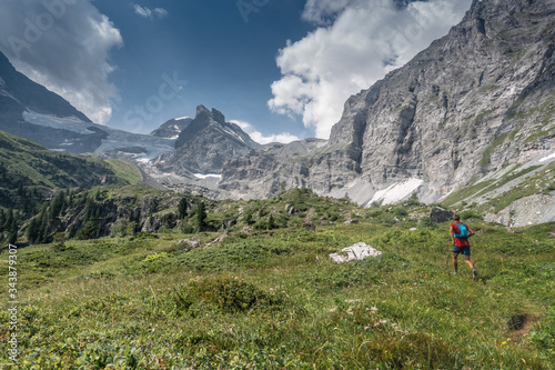 Running in the mountains 
