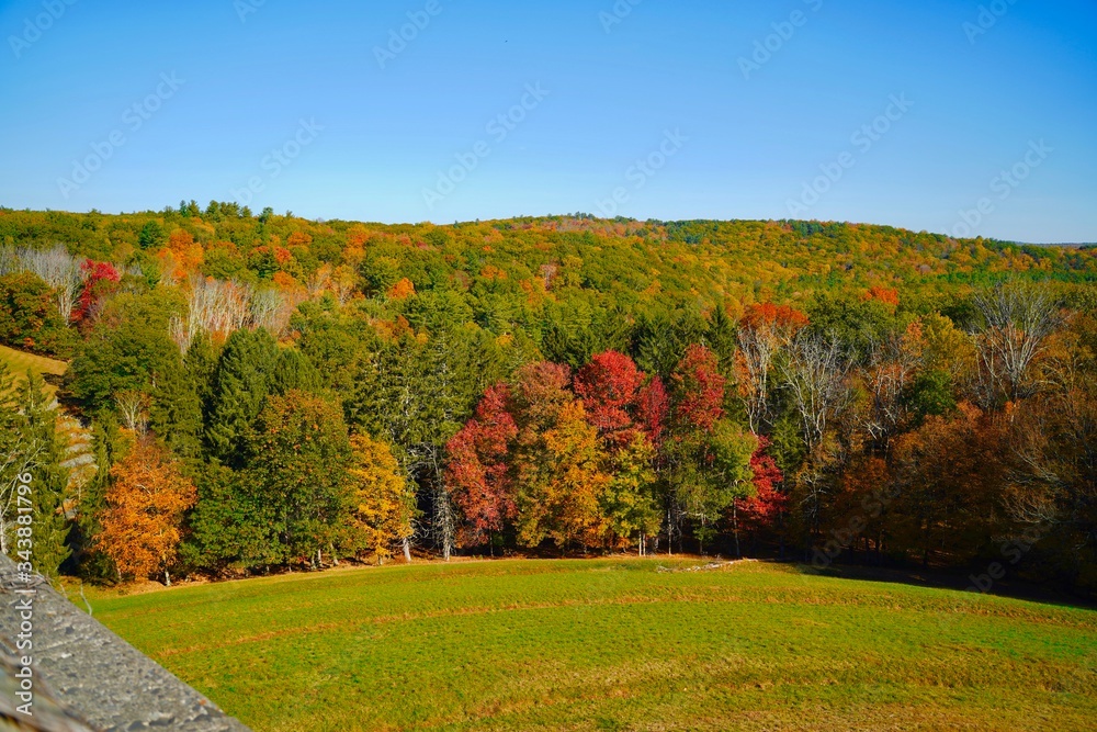 Catskills mountain in Fall