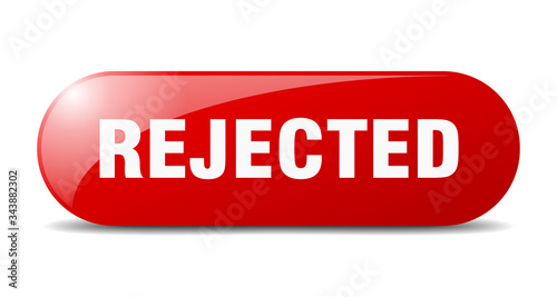 rejected button. rejected sign. key. push button.