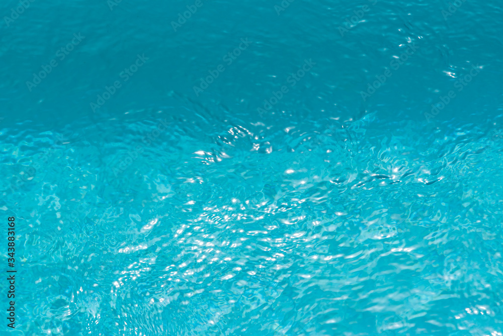 private swimming pool in the villa with colored mattresses private swimming pool in the villa with colored mattresses