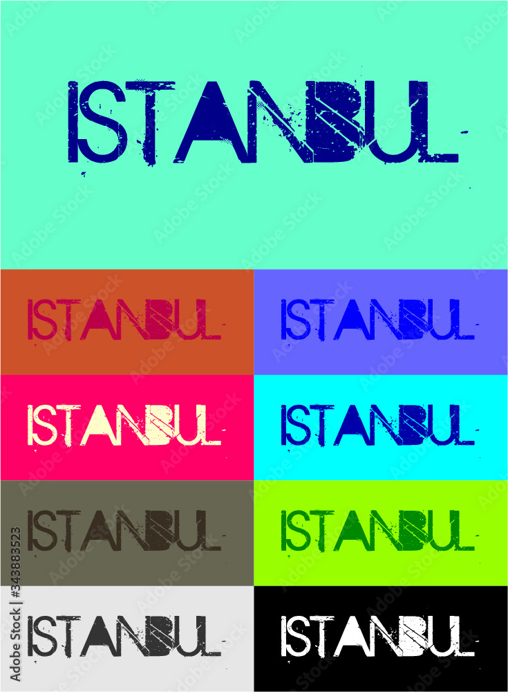 istanbul city print and embroidery graphic design vector art istanbul city print and embroidery graphic design vector art
