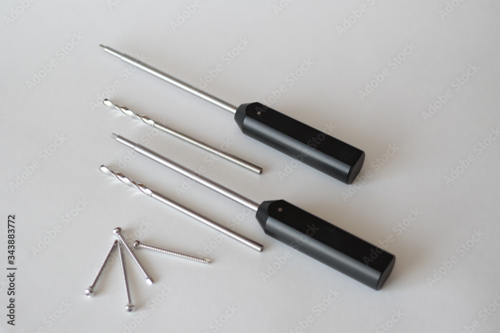 Surgical screwdrivers and screws
for operations in traumatology Surgical screwdrivers and screws
for operations in traumatology