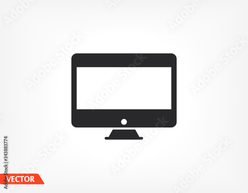 monitor icon, Vector Eps 10 . Lorem Ipsum Design Flat