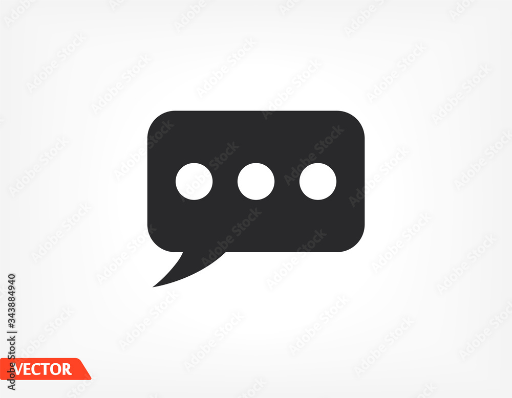 Fototapeta premium message icon. Vector Eps 10 . Design Flat illustration best sms