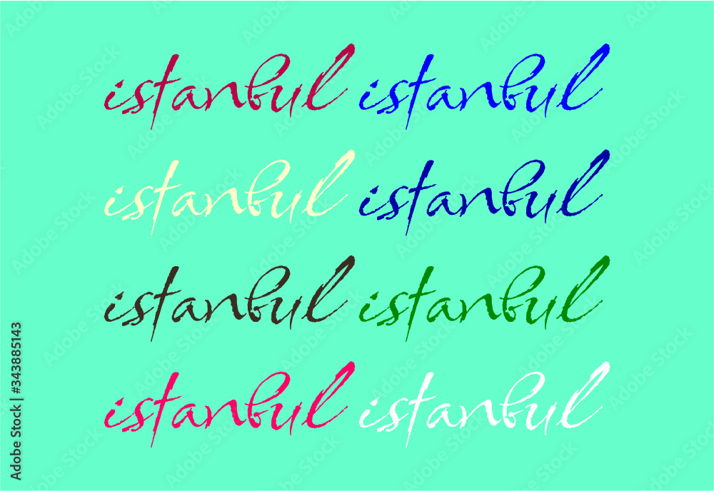 istanbul city print and embroidery graphic design vector art istanbul city print and embroidery graphic design vector art