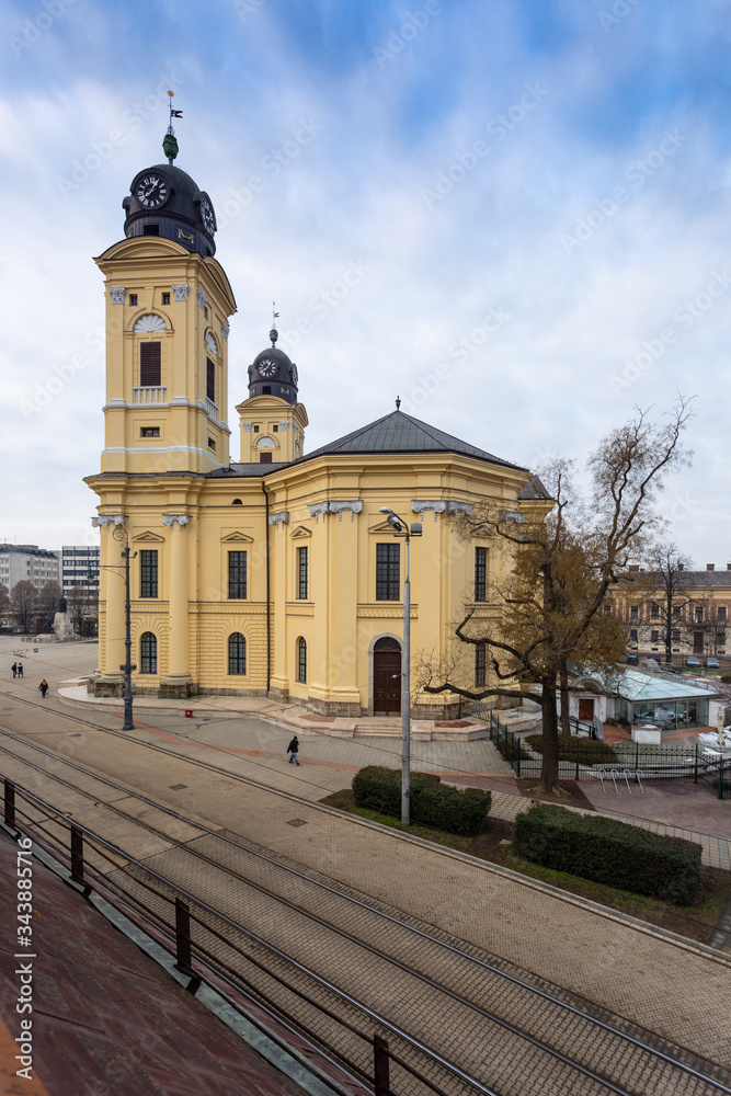 Reformed Great Church in Debrecen city, Hungary