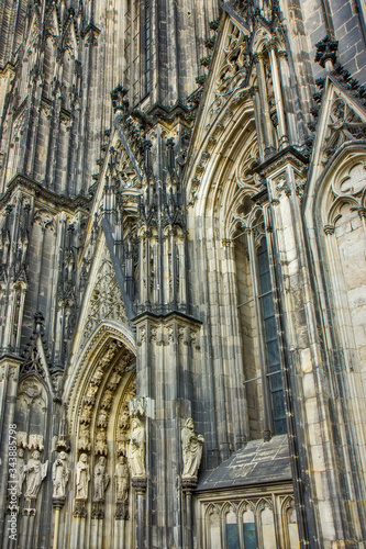 Entrance of the Cologne cathedral in Germany