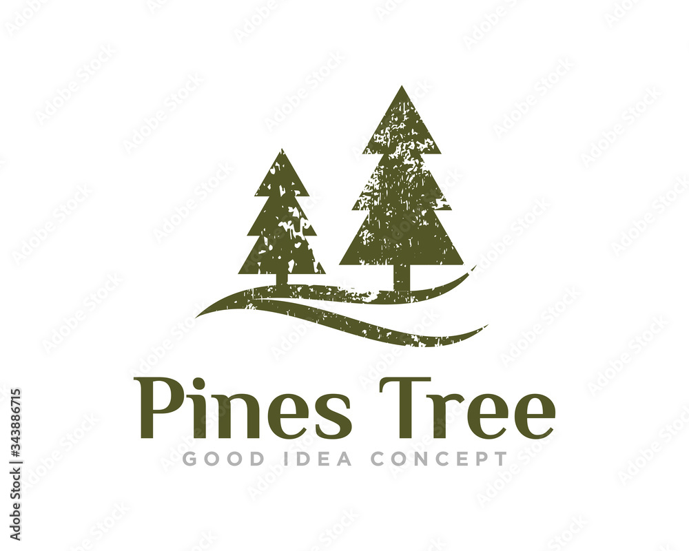 Pine Tree Logo Design Vector Pine Tree Logo Design Vector