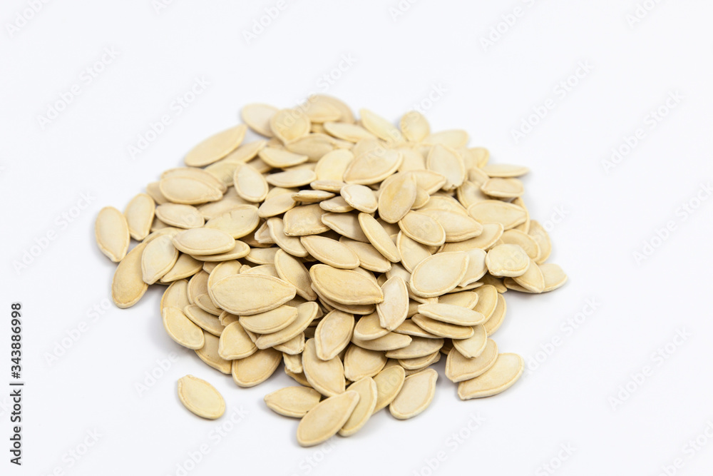 pumpkin seeds isolated on white background pumpkin seeds isolated on white background