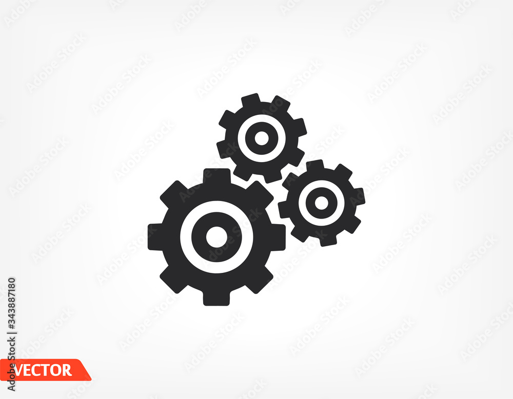 Gear icon. gear half. Vector graphics display work style. clipped gear vector graphics. for your site 10 eps Gear icon. gear half. Vector graphics display work style. clipped gear vector graphics. for your site 10 eps