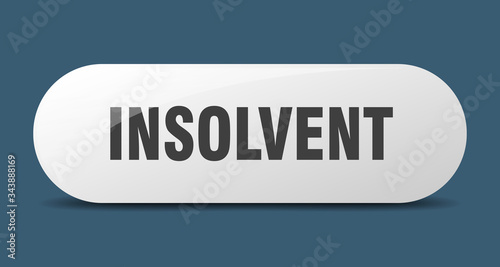 insolvent button. insolvent sign. key. push button.