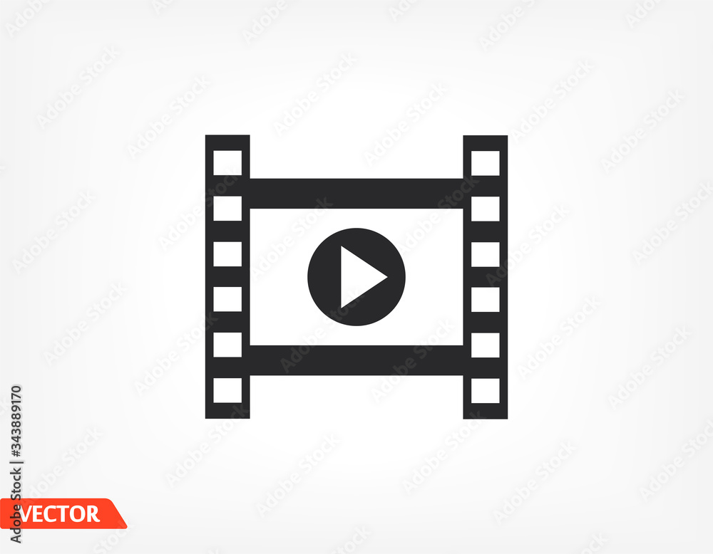 video icon. Vector Eps 10 . Lorem Ipsum Flat Design video icon. Vector Eps 10 . Lorem Ipsum Flat Design