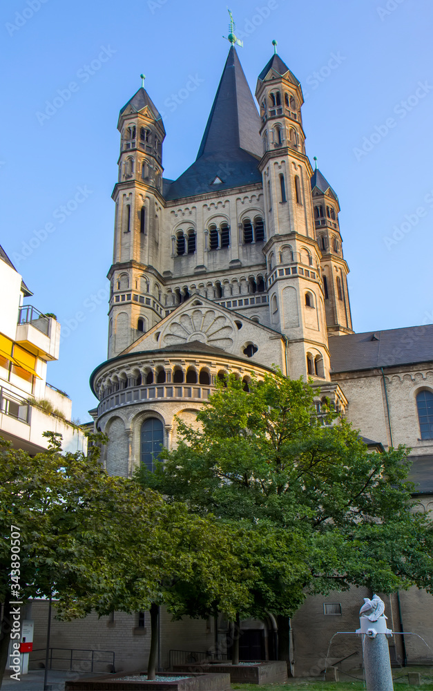 Saint Martin church in Cologne, Germany