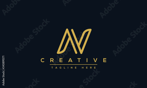 AV Letter Logo Design. Creative Modern Alphabet letters monogram icon A V, A and V.