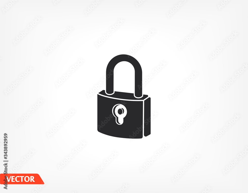 lock icon. Vector Eps 10 . Lorem Ipsum Flat Design padlock lock icon. Vector Eps 10 . Lorem Ipsum Flat Design padlock