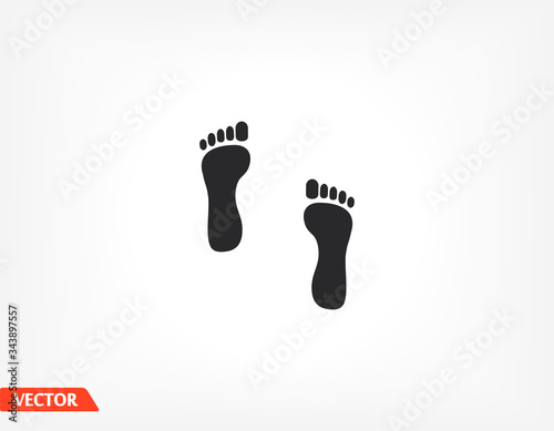 footprint icon Vector Eps 10 Lorem Ipsum person
