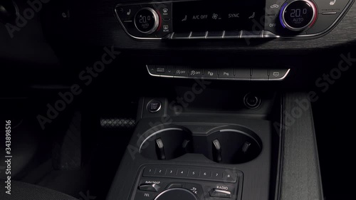 Holdorf, Germany  - 11.April.2020: New 
 Audi A4 Avant  - Interior detail view.