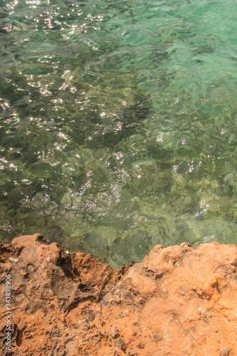 Rocks and cristal water, Ibiza