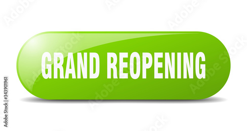 grand reopening button. grand reopening sign. key. push button.