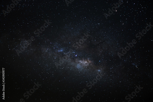 The center of the milky way galaxy  Long exposure photograph