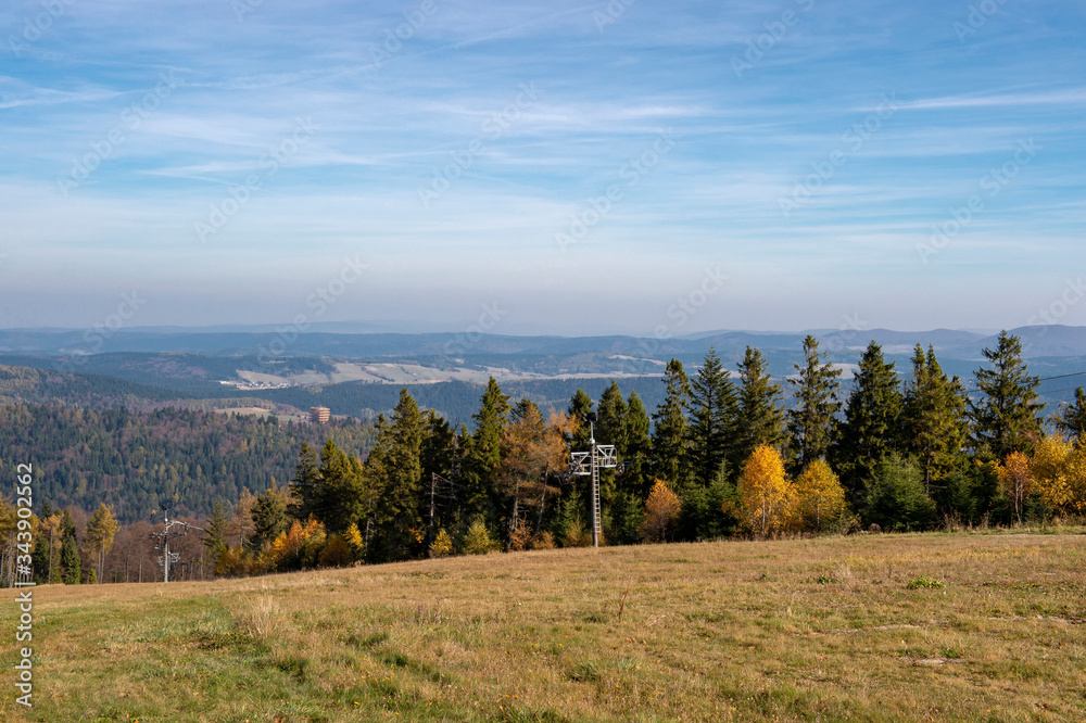 Mountain Jaworzyna Krynicka in Beskid Sądecki Mountain Jaworzyna Krynicka in Beskid Sądecki