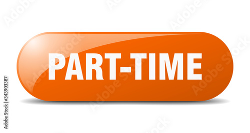 Fotografie part-time button. part-time sign. key. push button.