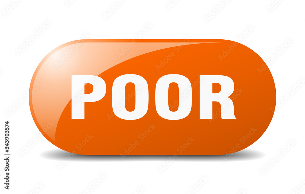 poor button. poor sign. key. push button.