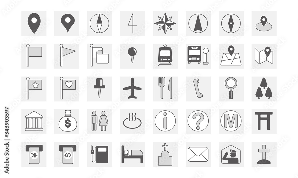 map navigation navi icon simbol sign map navigation navi icon simbol sign
