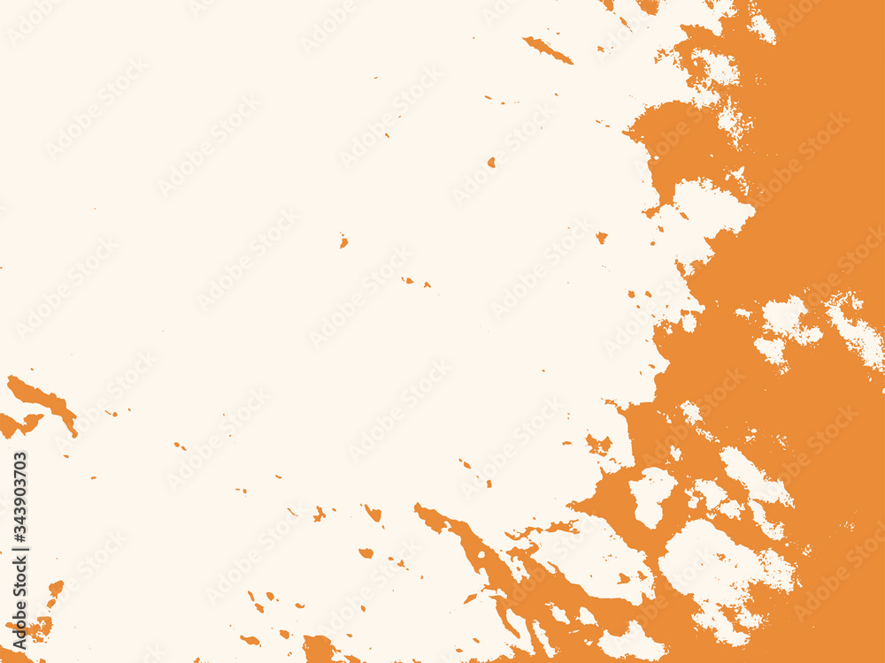 Splatter grunge vector pattern background. Orange paint stain overlay texture. Splatter grunge vector pattern background. Orange paint stain overlay texture.