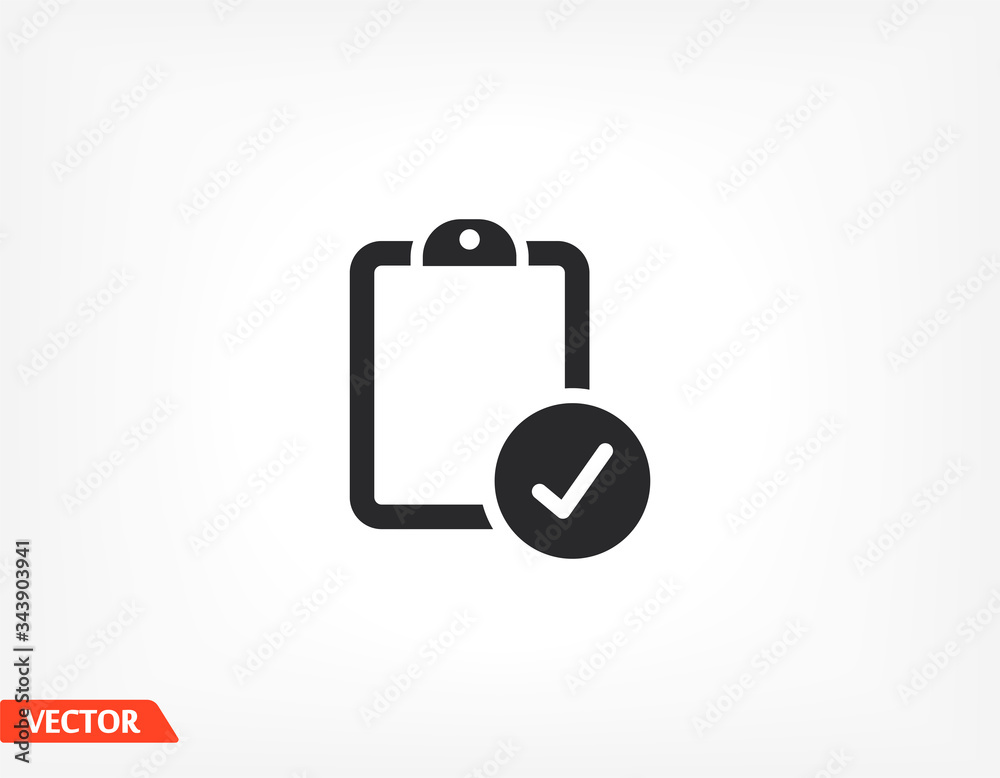 notebook. note sheet. medical form to fill out with a check mark. Form. sheet. confirmed. flat design. the work is done for your use for your purposes and purposes. eps 10 icons vector notebook. note sheet. medical form to fill out with a check mark. Form. sheet. confirmed. flat design. the work is done for your use for your purposes and purposes. eps 10 icons vector
