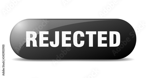rejected button. rejected sign. key. push button.