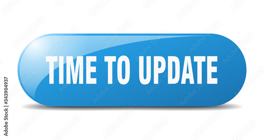 time to update button. time to update sign. key. push button. time to update button. time to update sign. key. push button.
