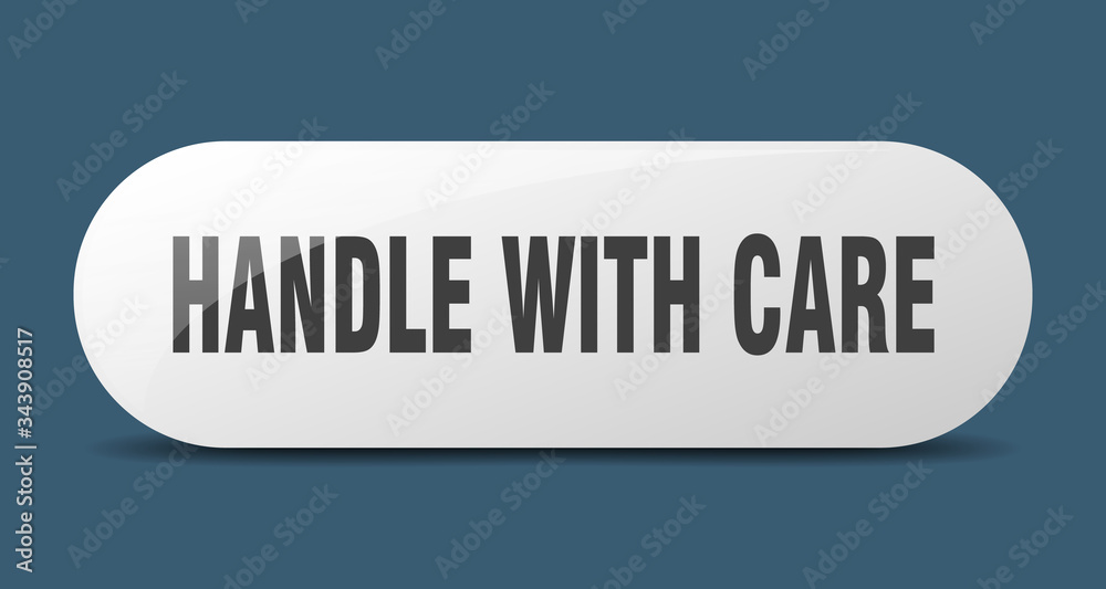 handle with care button. handle with care sign. key. push button.