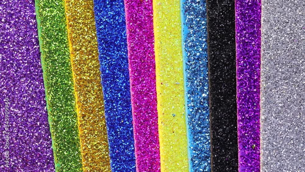 very shimmering and sparkling glittery multicolors background and with many reflections and plays of lights