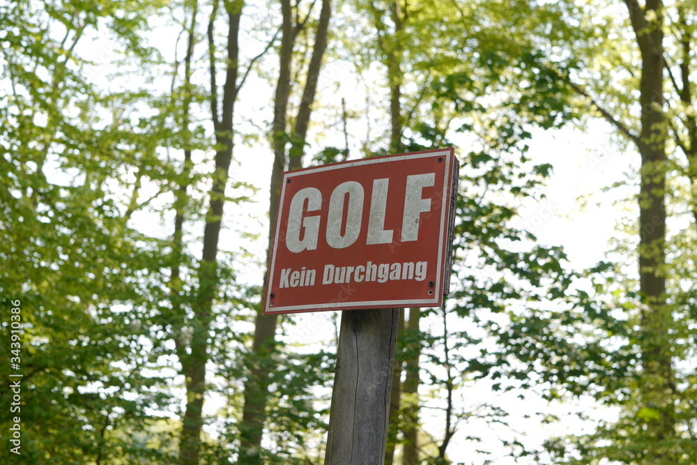 Achtung Golfplatz