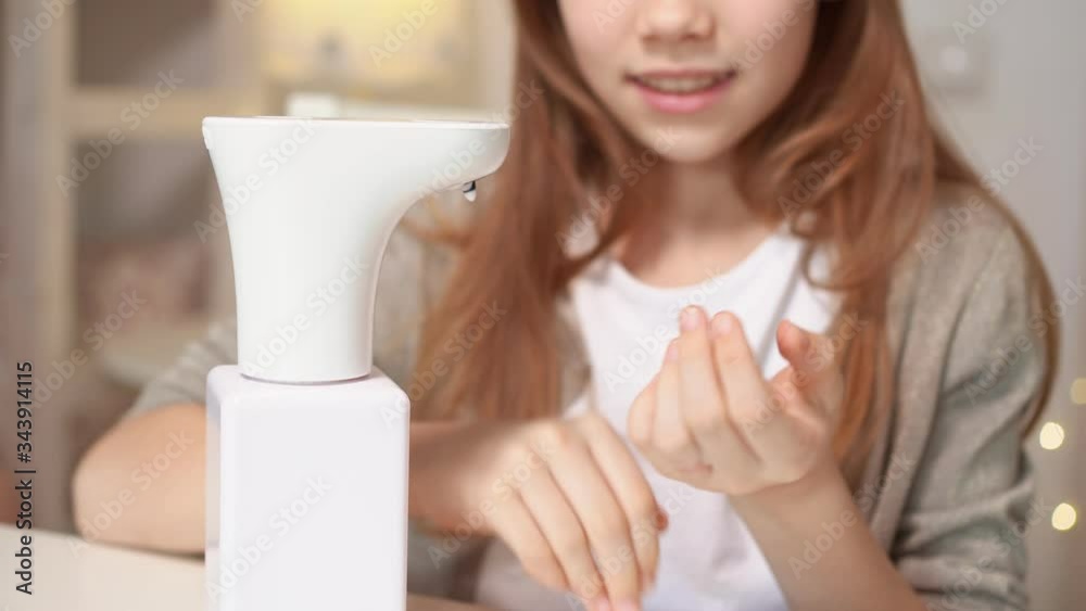 kid hands disinfect with soap automatic dispenser kid hands disinfect with soap automatic dispenser