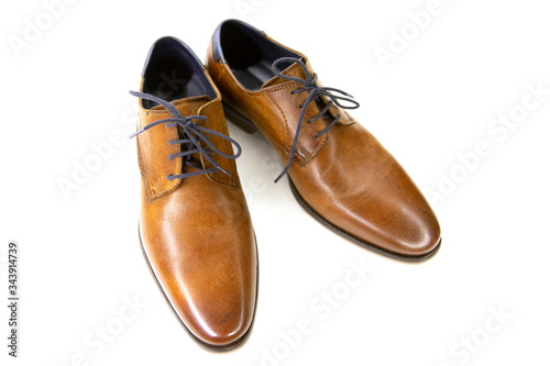 Pair of elegant mens leather shoes