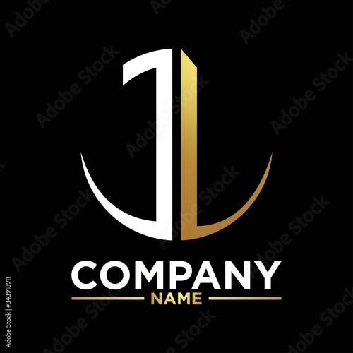 JL initials circle logo monogram designs modern templates luxurious . photo