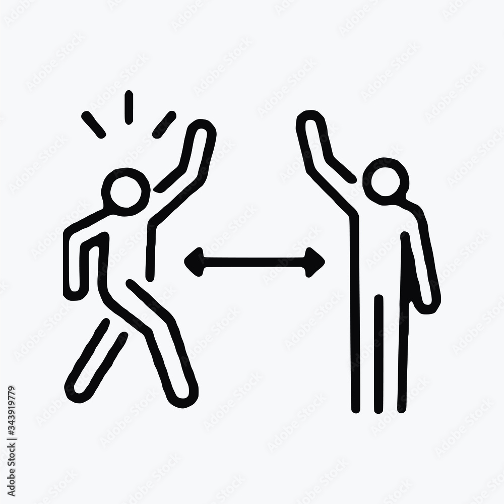 Obraz premium No Hifi line Art single vector icon symbol