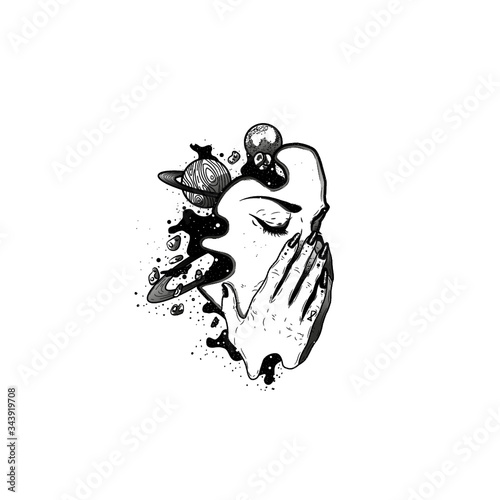 Wallpaper Mural Universe Brain Torontodigital.ca