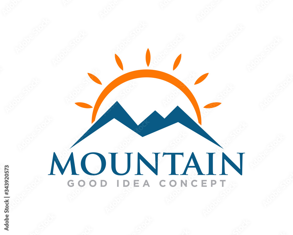 Obraz premium Mountain Logo Icon Design Vector