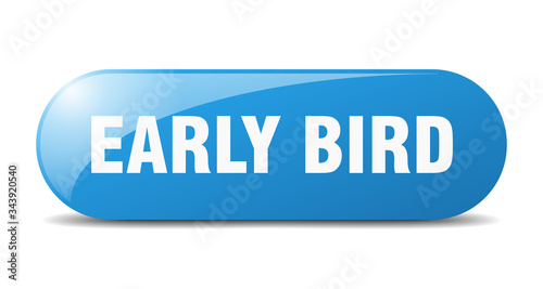 early bird button. early bird sign. key. push button.