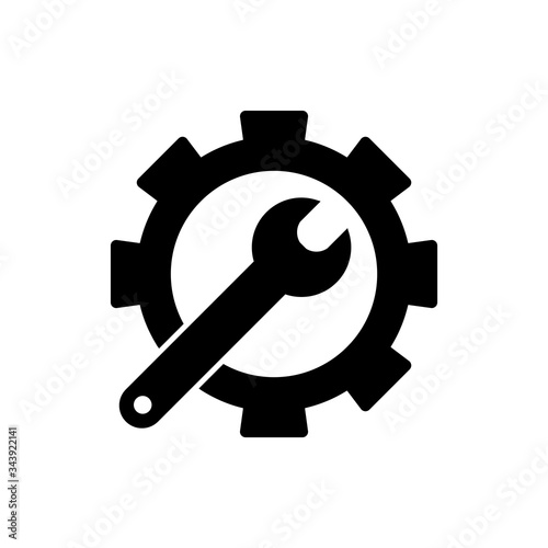 Fototapeta Naklejka Na Ścianę i Meble -  Service Repair Tools Logo Template Vector