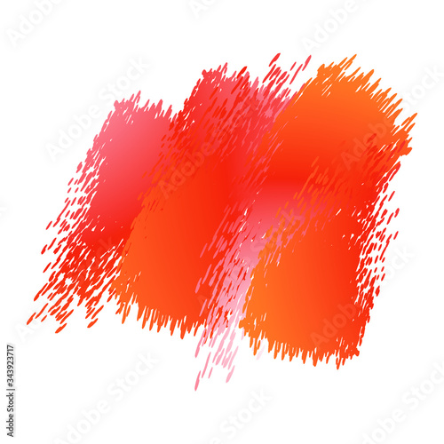 Abstraction for the background, orange brush strokes