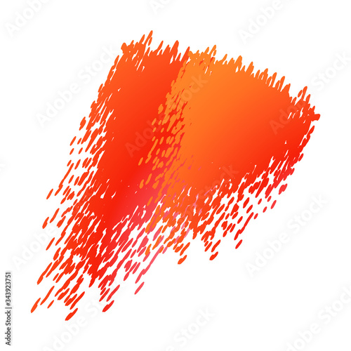 Abstraction for the background, orange brush strokes