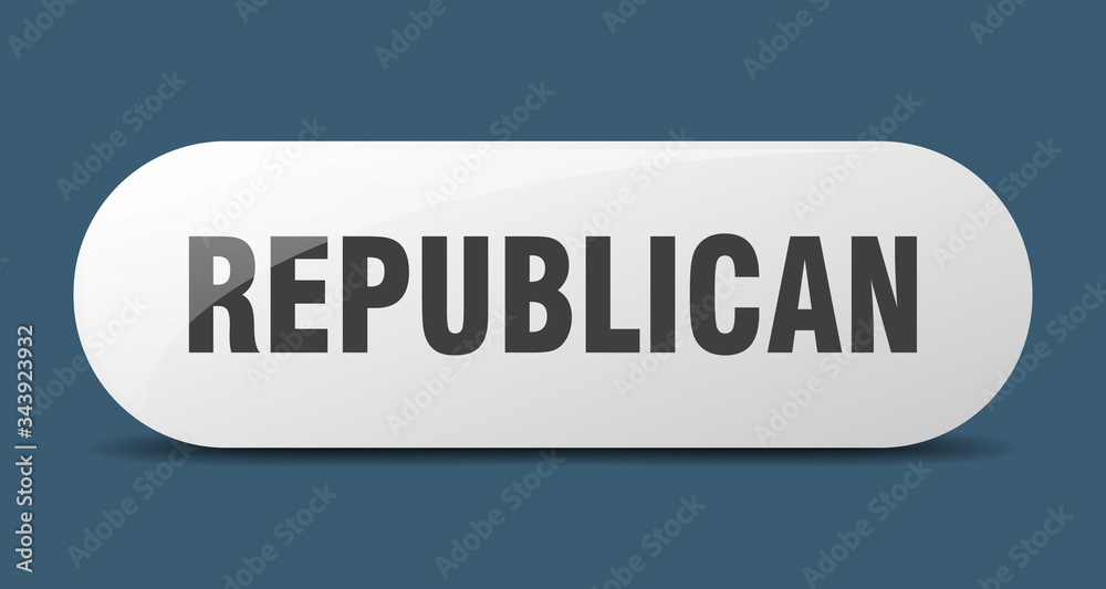 republican button. republican sign. key. push button.