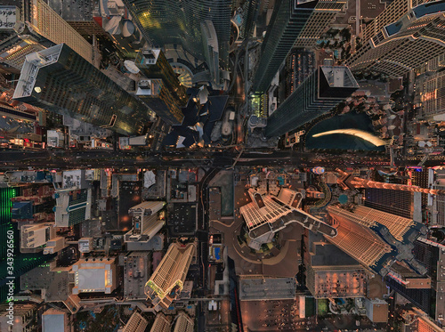 Aerial view above Las Vegas, USA
