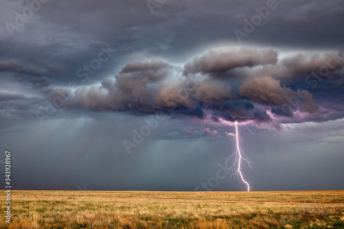 Obraz na plátně Lightning storm