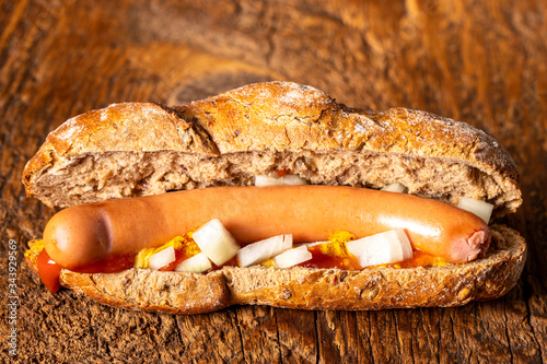 austrian sausage in a bun